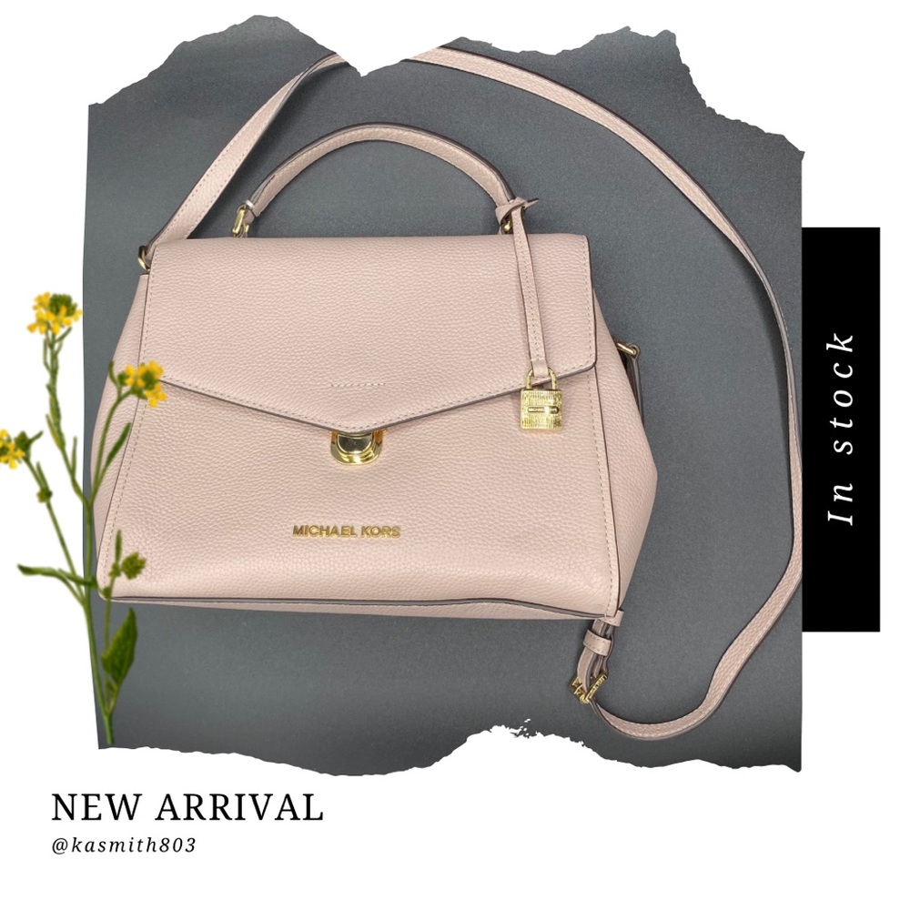 Michael Kors Handbag - Medium Satchel- Pebbled Leather- Retails $328